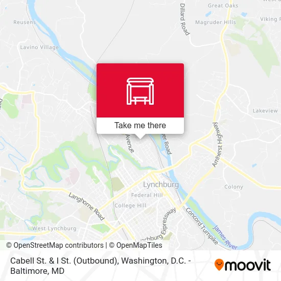 Cabell St. & I St. (Outbound) map