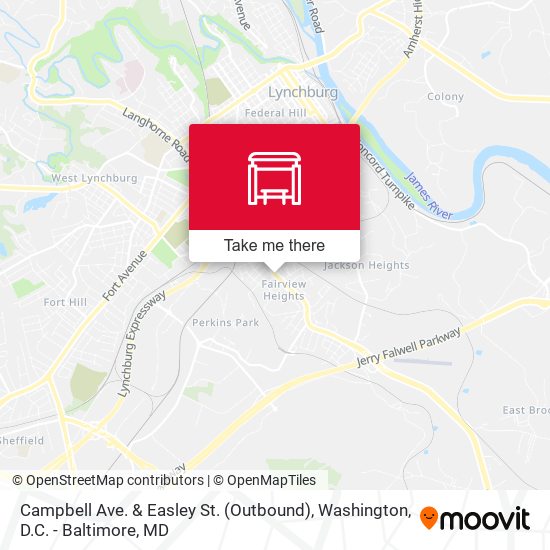 Mapa de Campbell Ave. & Easley St. (Outbound)