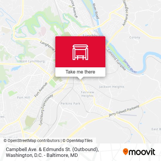 Campbell Ave. & Edmunds St. (Outbound) map