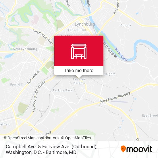 Campbell Ave. & Fairview Ave. (Outbound) map