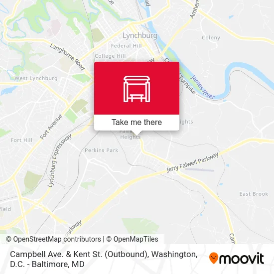 Campbell Ave. & Kent St. (Outbound) map