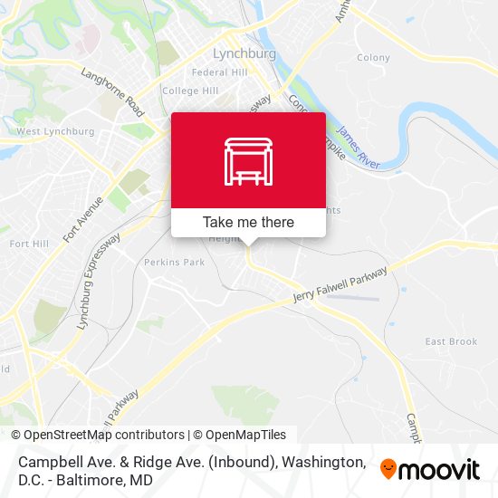 Campbell Ave. & Ridge Ave. (Inbound) map