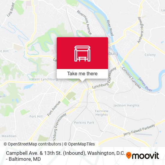 Campbell Ave. & 13th St. (Inbound) map