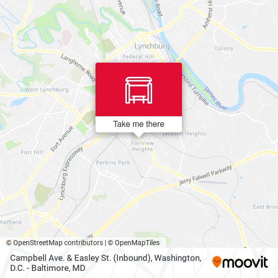 Campbell Ave. & Easley St. (Inbound) map