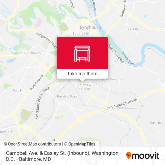 Campbell Ave. & Easley St. (Inbound) map