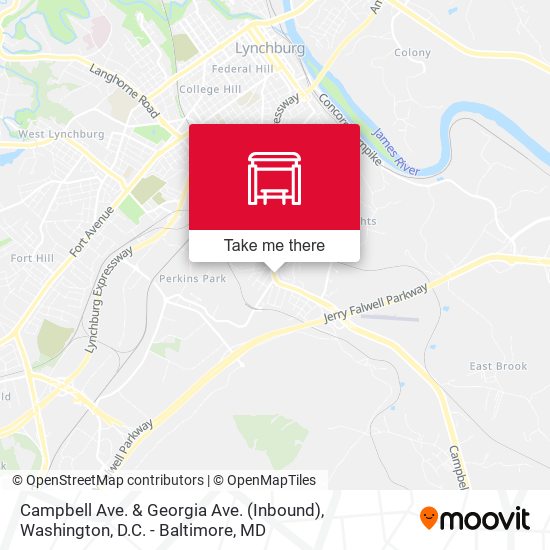 Mapa de Campbell Ave. & Georgia Ave. (Inbound)