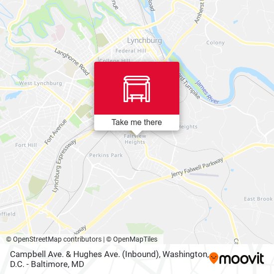 Campbell Ave. & Hughes Ave. (Inbound) map