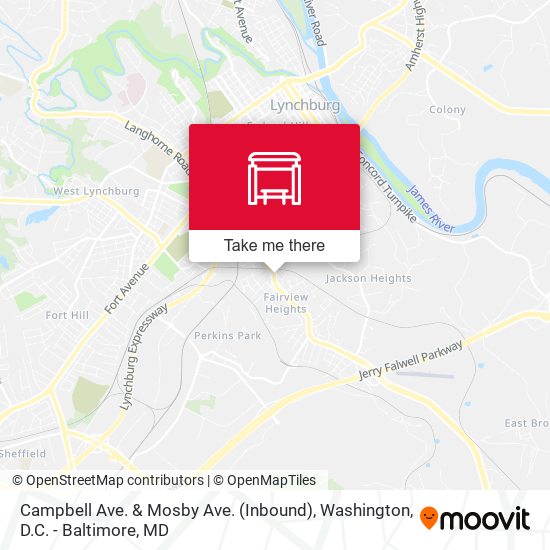 Mapa de Campbell Ave. & Mosby Ave. (Inbound)