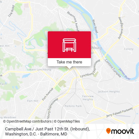 Campbell Ave./ Just Past 12th St. (Inbound) map