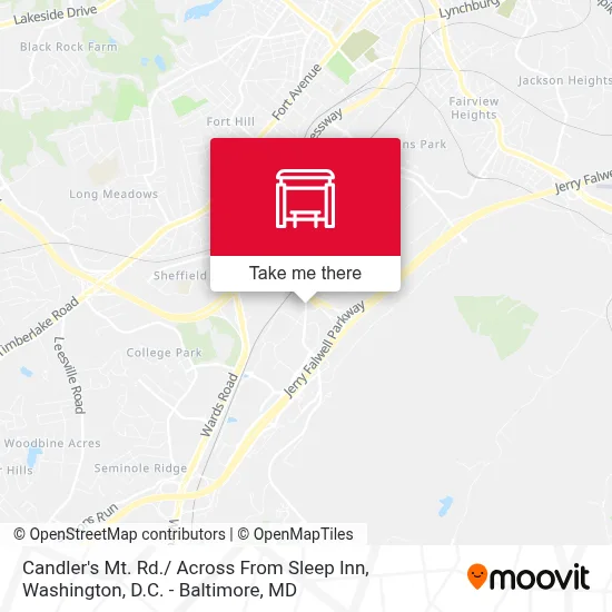 Candler's Mt. Rd./ Across From Sleep Inn map