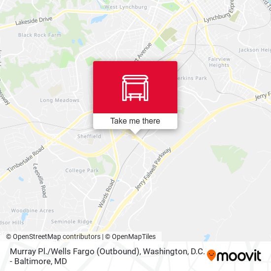 Murray Pl. / Wells Fargo (Outbound) map