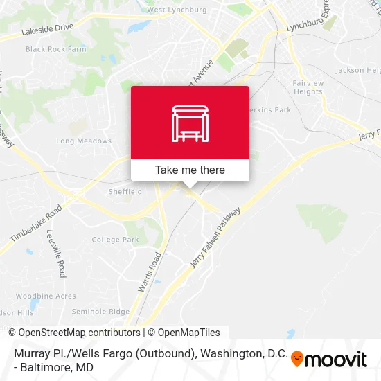 Murray Pl. / Wells Fargo (Outbound) map