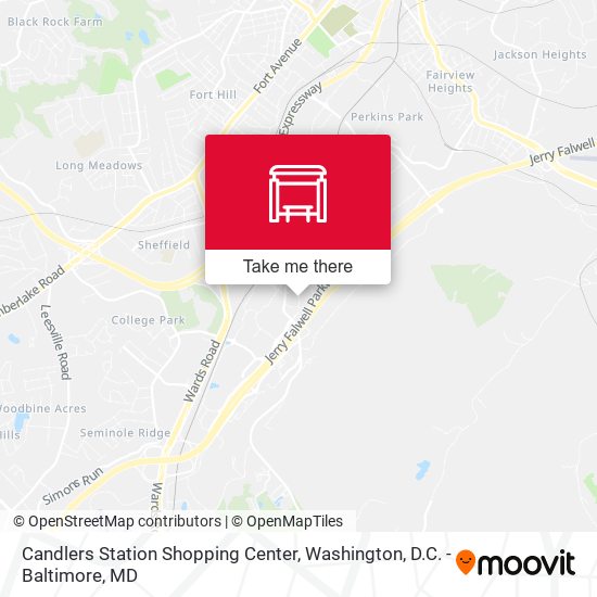 Candlers Station Shopping Center map