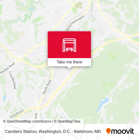 Candlers Station map