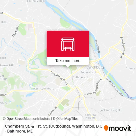 Chambers St. & 1st. St. (Outbound) map