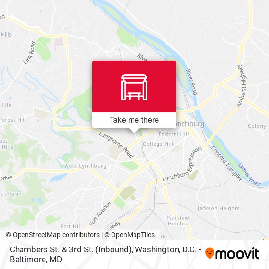 Mapa de Chambers St. & 3rd St. (Inbound)