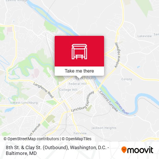 8th St. & Clay St. (Outbound) map