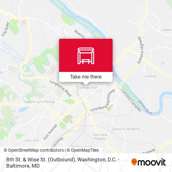 8th St. & Wise St. (Outbound) map