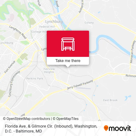 Florida Ave. & Gilmore Cir. (Inbound) map