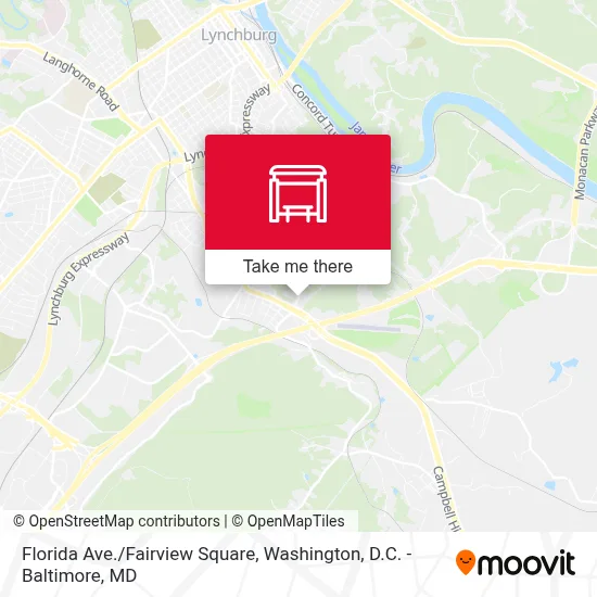 Florida Ave./Fairview Square map