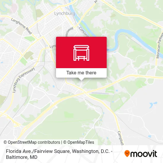 Florida Ave./Fairview Square map