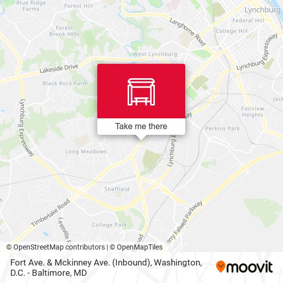 Fort Ave. & Mckinney Ave. (Inbound) map