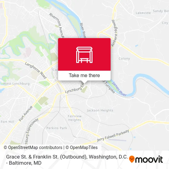 Grace St. & Franklin St. (Outbound) map