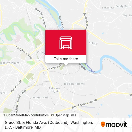 Grace St. & Florida Ave. (Outbound) map