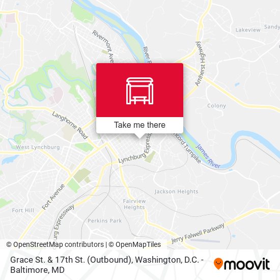 Grace St. & 17th St. (Outbound) map