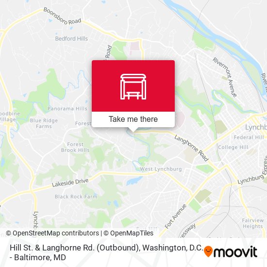 Hill St. & Langhorne Rd. (Outbound) map