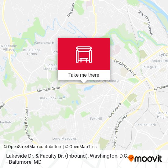 Lakeside Dr. & Faculty Dr. (Inbound) map