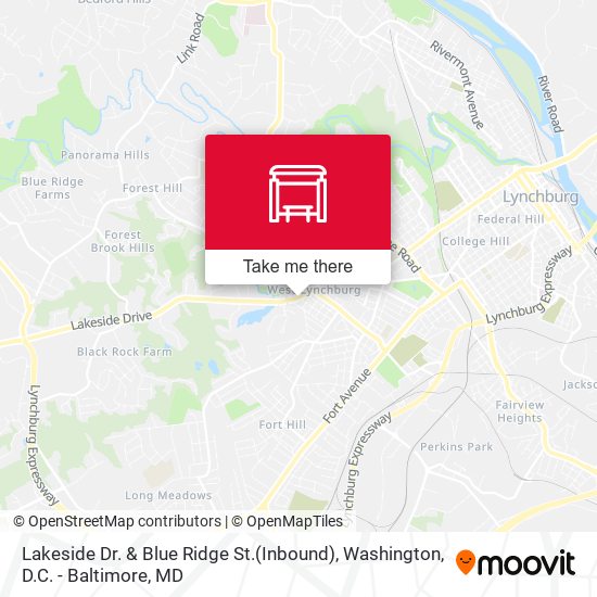 Lakeside Dr. & Blue Ridge St.(Inbound) map