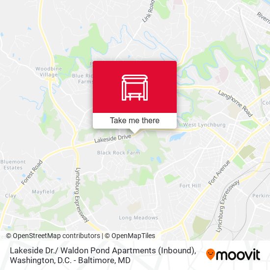 Lakeside Dr./ Waldon Pond Apartments (Inbound) map