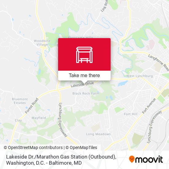 Lakeside Dr. / Marathon Gas Station (Outbound) map