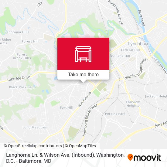 Mapa de Langhorne Ln. & Wilson Ave. (Inbound)