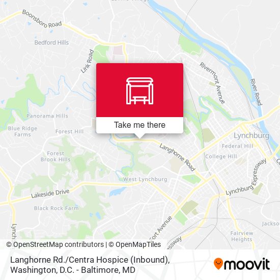 Langhorne Rd. / Centra Hospice (Inbound) map