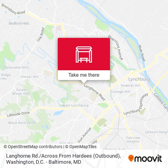 Langhorne Rd. / Across From Hardees (Outbound) map