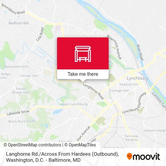 Langhorne Rd. / Across From Hardees (Outbound) map