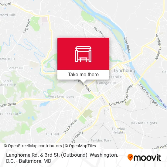 Langhorne Rd. & 3rd St. (Outbound) map