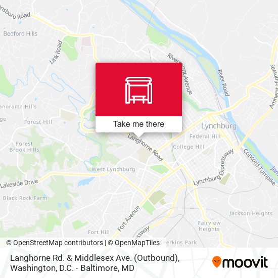 Langhorne Rd. & Middlesex Ave. (Outbound) map