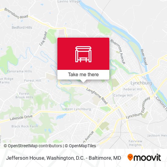 Jefferson House map