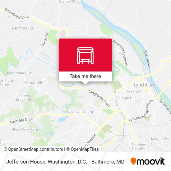 Jefferson House map
