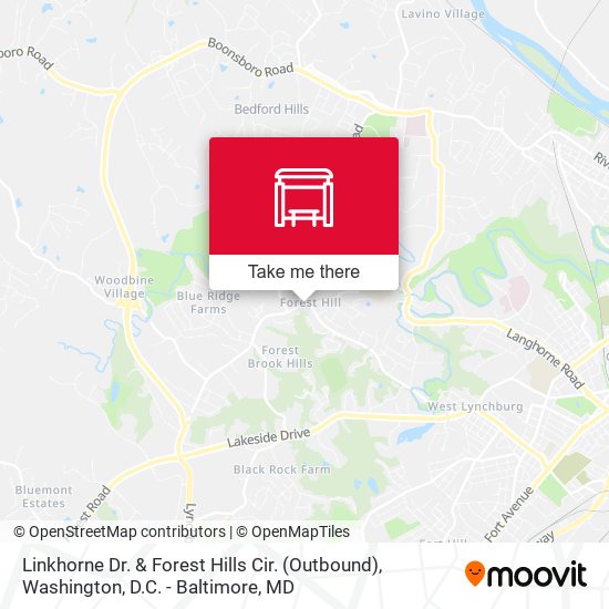 Linkhorne Dr. & Forest Hills Cir. (Outbound) map