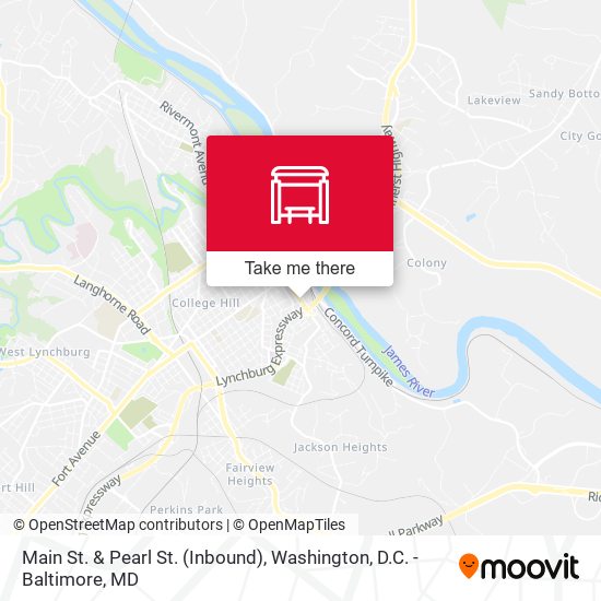 Main St. & Pearl St. (Inbound) map