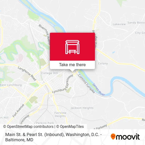 Main St. & Pearl St. (Inbound) map