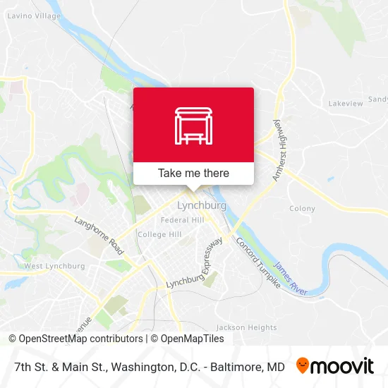 7th St. & Main St. map