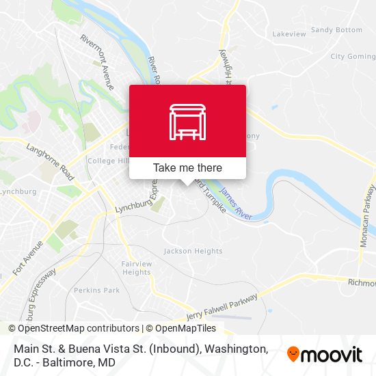 Main St. & Buena Vista St. (Inbound) map