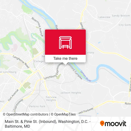 Main St. & Pine St. (Inbound) map
