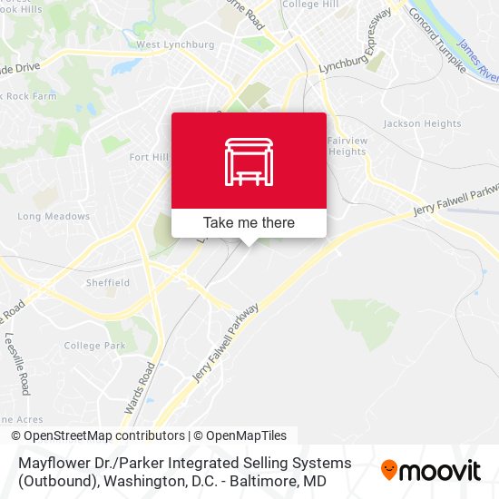 Mayflower Dr. / Parker Integrated Selling Systems (Outbound) map