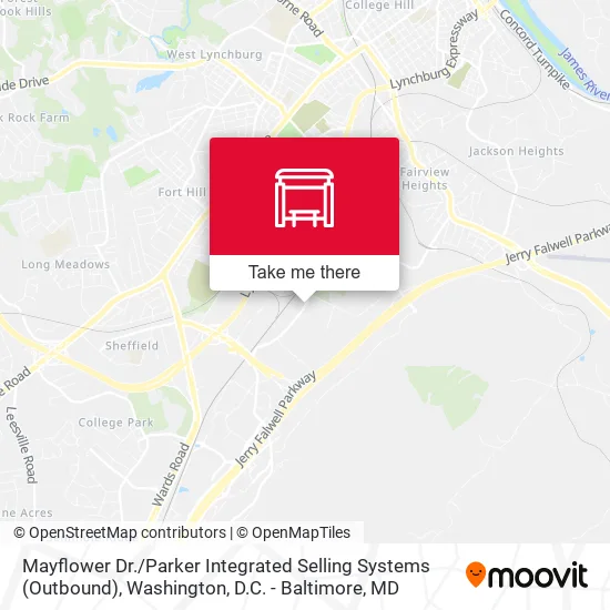 Mayflower Dr. / Parker Integrated Selling Systems (Outbound) map